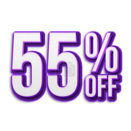 Photo for 55 Percent Discount Offers Tag with New Style Design - Royalty Free Image