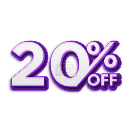 Photo for 20 Percent Discount Offers Tag with New Style Design - Royalty Free Image