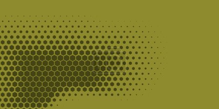 Illustration for Geometric abstract Hexagon Two Color Background, Geometric abstract wallpaper in two color Hexagons of two shades are scattered diagonally from the lower left corner to the upper right corner - Royalty Free Image