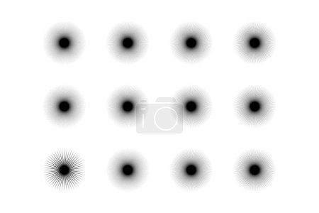 Illustration for Abstract Sparkle Shape Symbol Sign pictogram symbol visual illustration Set - Royalty Free Image