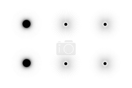 Símbolo de forma de chispa abstracta Signo pictograma símbolo ilustración visual conjunto