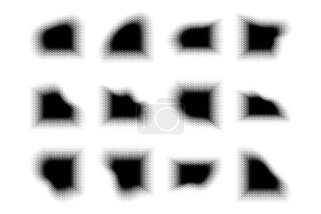Patrón de triángulo de medio tono, técnica reprográfica para simular fondo conjunto mínimo estilo dinámico fondo de pantalla
