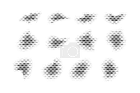 Motif d'étoile de demi-teinte, technique reprographique pour simuler l'ensemble de fond Style minimal fond d'écran dynamique