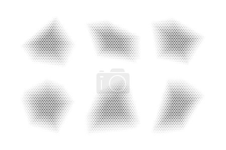 Motif d'étoile de demi-teinte, technique reprographique pour simuler l'ensemble de fond Style minimal fond d'écran dynamique
