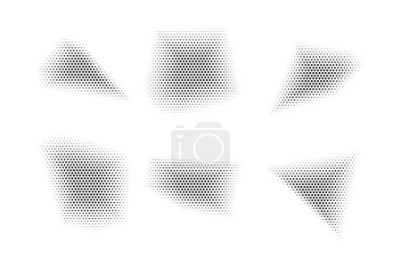 Patrón de estrella de medio tono, técnica reprográfica para simular fondo conjunto mínimo estilo dinámico fondo de pantalla