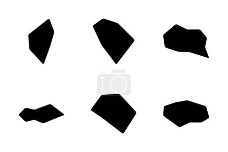 Geometrische Formen Piktogramm Symbol visuelle Illustration Set.