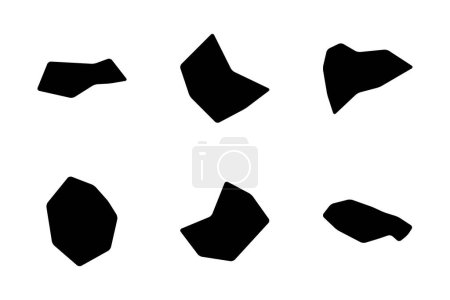 Forma geométrica pictograma símbolo ilustración visual conjunto.