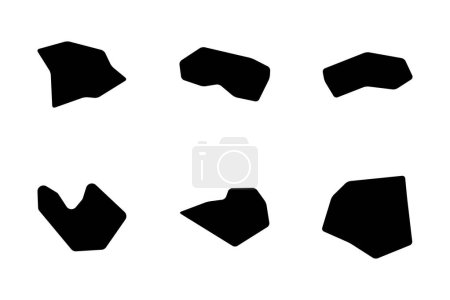 Forma geométrica pictograma símbolo ilustración visual conjunto.