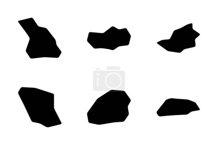 Geometrische Formen Piktogramm Symbol visuelle Illustration Set.