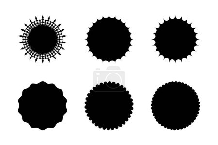 Emblem & Badge Logos Shape Pictogram Symbol Visual Illustration Set.