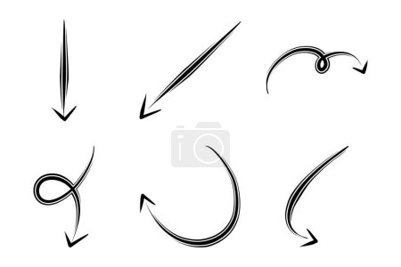 Doppelpfeil Richtung Form Gebogene Linie Piktogramm Symbol Visuelle Illustration Set