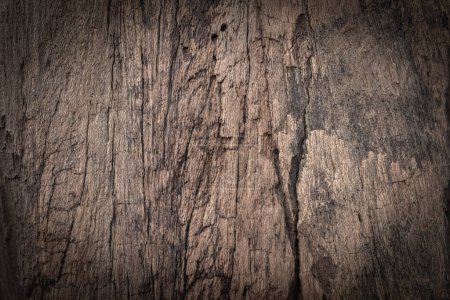 Photo for Old grunge dark textured wooden background , The surface of the old brown wood texture , top view wood paneling - Royalty Free Image