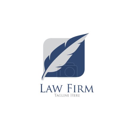Photo for Law Education Logo Template Design Vector - Royalty Free Image