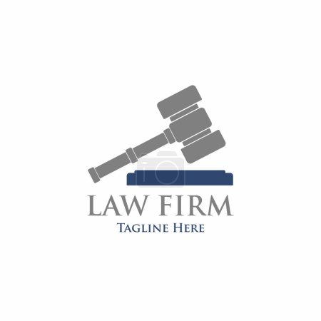Ilustración de Diseño de logotipo limpio y memorable de bufete de abogados y procurador general - Imagen libre de derechos