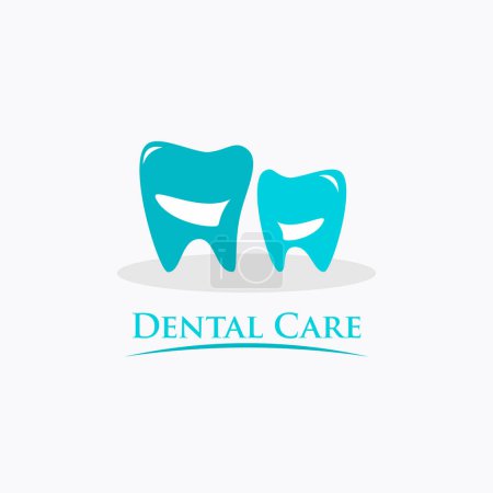 Illustration for Family dental practice a recognizable and classic but unique logo - Royalty Free Image