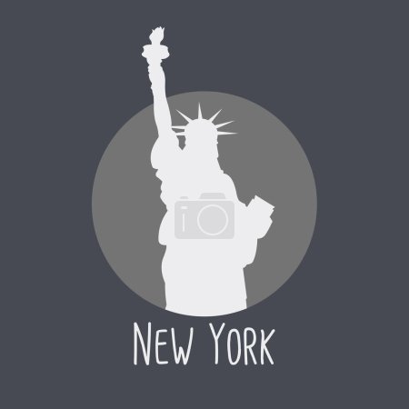 Photo for Statue of Liberty Vector Illustration design - Royalty Free Image