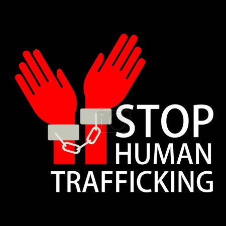 Téléchargez les illustrations : Halte à la traite des êtres humains Concept vectoriel Vente humaine
. - en licence libre de droit