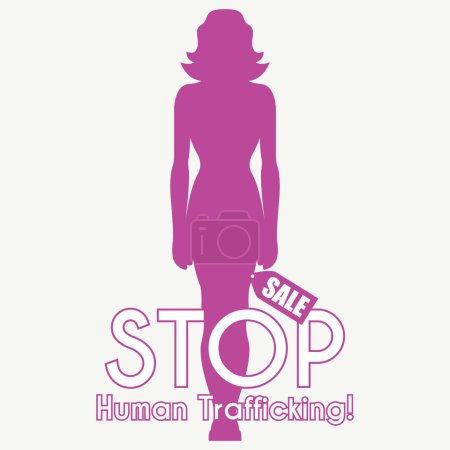 Illustration for World Day against Trafficking in Persons vector design - Royalty Free Image
