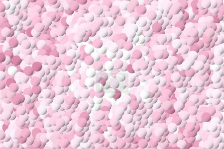Ilustración de Fondo abstracto geométrico 3D. Forma de círculos geométricos de papel blanco y rosa abstractos con sombras de caída sobre fondo blanco. Moderno elegante simple círculos textura. - Imagen libre de derechos