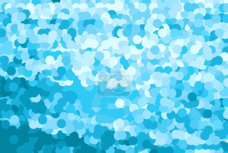 Ilustración de Fondo abstracto geométrico. Círculos geométricos blancos y azules abstractos forman sobre fondo blanco. Moderno elegante simple círculos textura. - Imagen libre de derechos