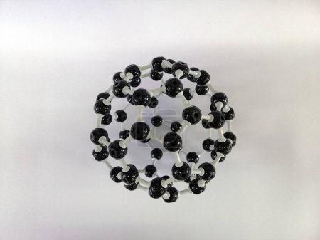 Molekularstrukturmodell der Buckminsterfullerence, Buckminsterfullerene ist eine Art Fullerene mit der Formel C60. Buckminsterfullerene-Modell