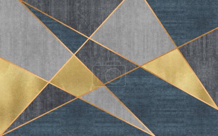Foto de Modern simple geometric combination art pattern, abstract line art background. - Imagen libre de derechos