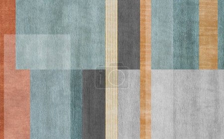 Photo for Modern abstract geometric color block combination art pattern. - Royalty Free Image