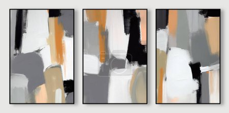 Foto de Conjunto de fondo abstracto moderno con formas abstractas, vector, ilustración - Imagen libre de derechos