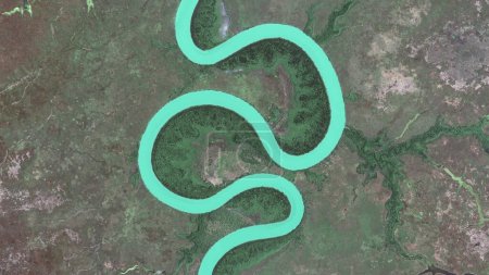 Téléchargez les photos : La rivière Adélaïde serpente, regardant vers le bas vue aérienne d'en haut Vue aérienne de la rivière Adélaïde Coomalie, Litchfield, Australie - en image libre de droit