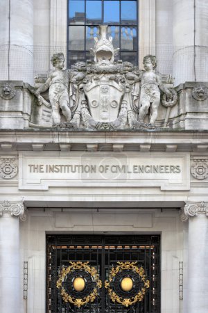 Photo for London, UK - Feb 27, 2021: Headquarters of the Institution of Civil Engineers (ICE) in London, UK - Royalty Free Image