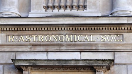 Photo for London, UK - Feb 27, 2022: London headquarters of the Royal Astronomical Society (RAS) in Burlington House - Royalty Free Image
