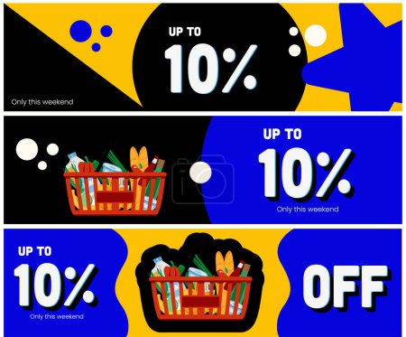 10%, banner with offer coupon