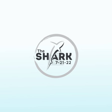 Ilustración de Diseño del logo del vector Sharks - Imagen libre de derechos