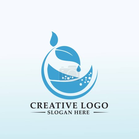 Ilustración de Eco amigable, fácil moderno, logotipo de autoservicio - Imagen libre de derechos