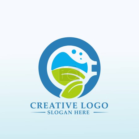 Eco friendly, easy modern, self service logo