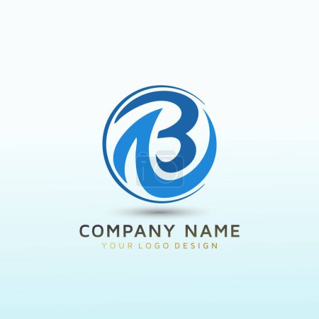 Illustration for Modern Logo for a Finance Company letter BF - Royalty Free Image