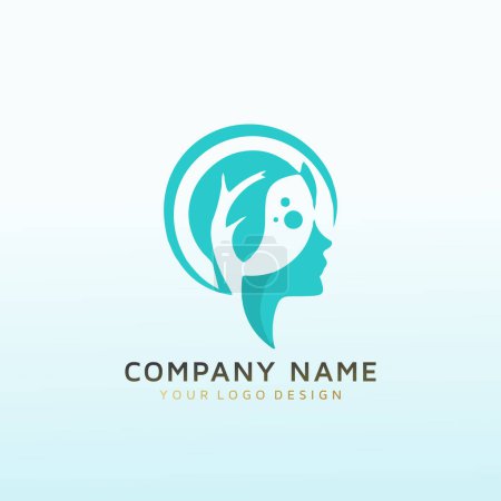 Illustration for Medical community and patients vector logo - Royalty Free Image