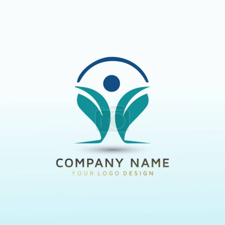 Illustration for Company needs Motivational inspiring Logo - Royalty Free Image