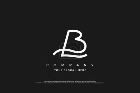 Anfangsbuchstabe BL oder LB Logo Design Vector