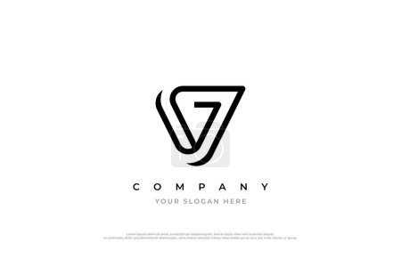 Initial Letter VG oder GV Logo Design