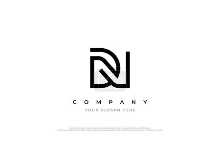 Initial Letter DN Logo Design