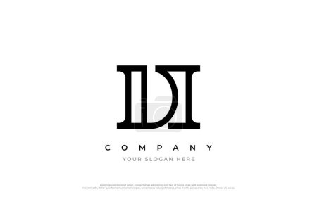 Initial Letter HD oder DH Logo Design