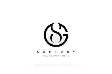 Initial Letter SG or GS Logo Design