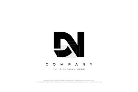 Initial Letter DN Logo Design