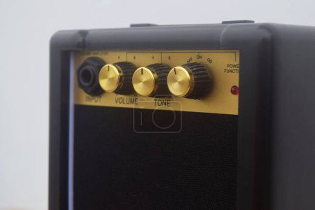 The tone and volume of the mini amplifier are used by musicians to find the right sound character