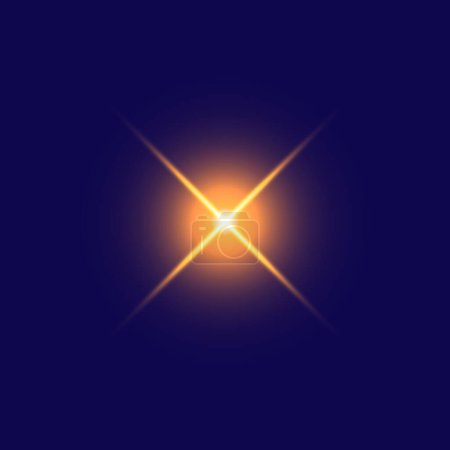 Illustration for A beam of light from a star or lamp - Royalty Free Image