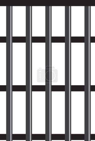Illustration for Prison bars for taking a person into custody - Royalty Free Image