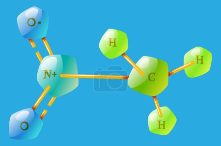 Illustration for Chemical structure formula of elements - Royalty Free Image