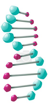 Ilustración de Fórmula de estructura química de elementos paralelos o puentes para perforación - Imagen libre de derechos
