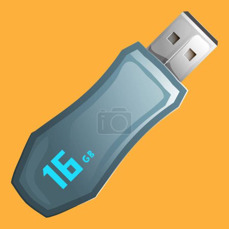 Téléchargez les illustrations : Clé USB 16 Go - en licence libre de droit
